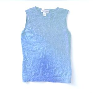 Brooks brothers baby blue cashmere sleeveless shell / tank / vest size XS